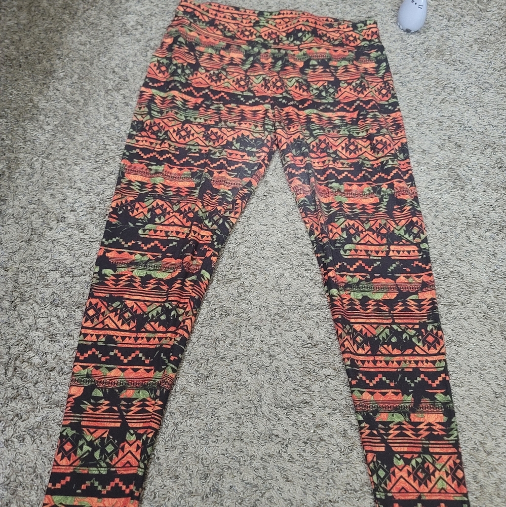 LULAROE Legging good condition autumn color size 12/22 - Picture 5 of 7